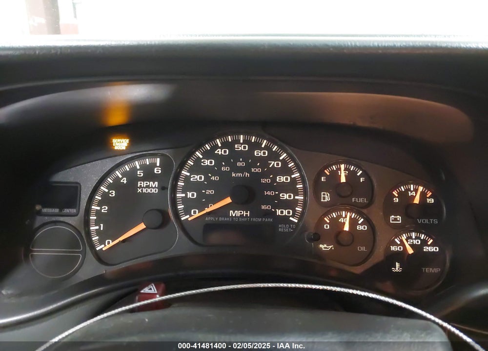 2002 CHEVROLET AVALANCHE 1500 VIN: 3GNEC13T92G131605