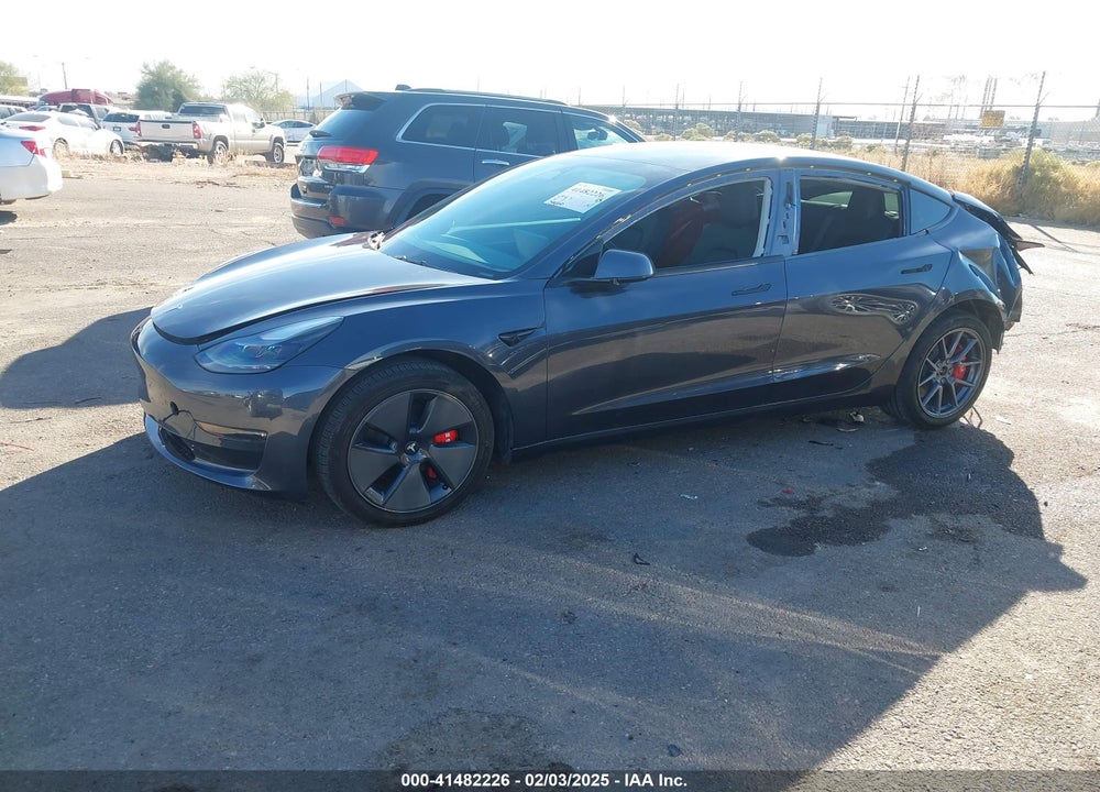 2022 TESLA MODEL 3 LONG RANGE DUAL MOTOR ALL-WHEEL DRIVE VIN: 5YJ3E1EBXNF241149