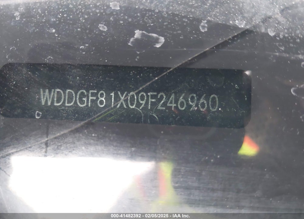 2009 MERCEDES-BENZ C 300 VIN: WDDGF81X09F246960