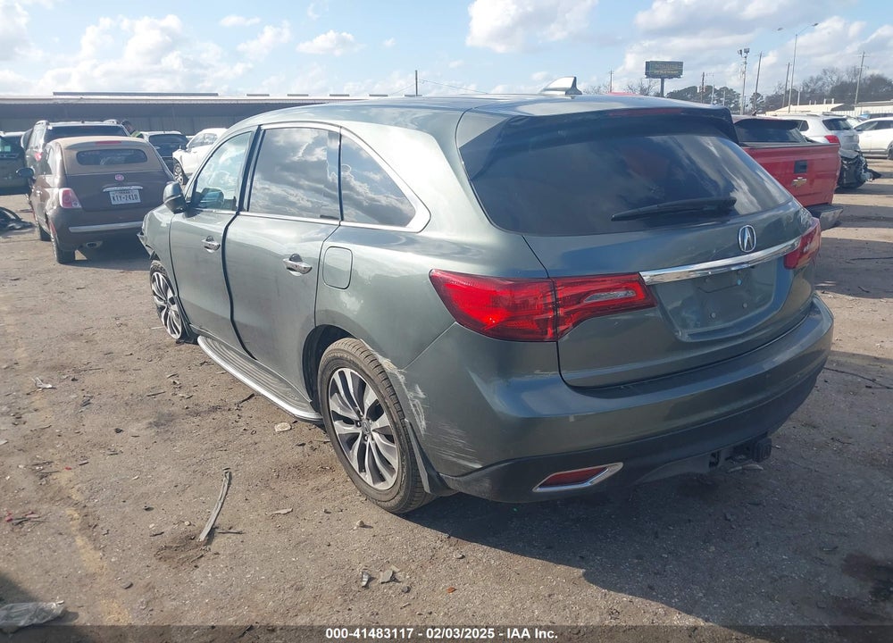 2014 ACURA MDX TECHNOLOGY PACKAGE VIN: 5FRYD3H40EB017646