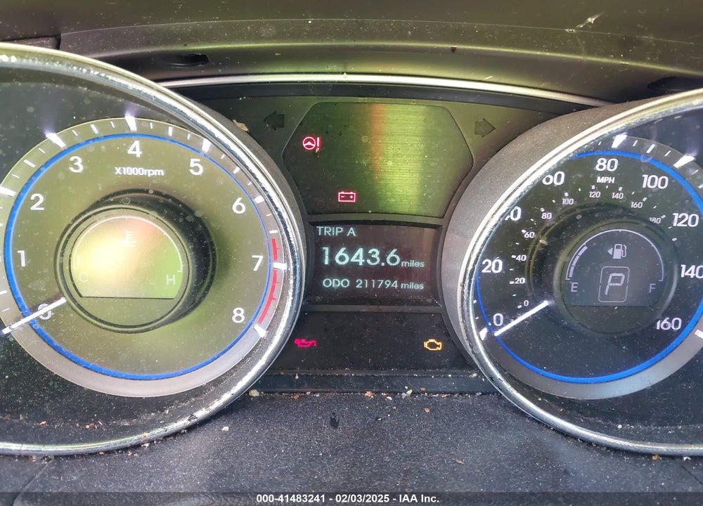 2014 HYUNDAI SONATA VIN: 5NPEB4AC2EH826598
