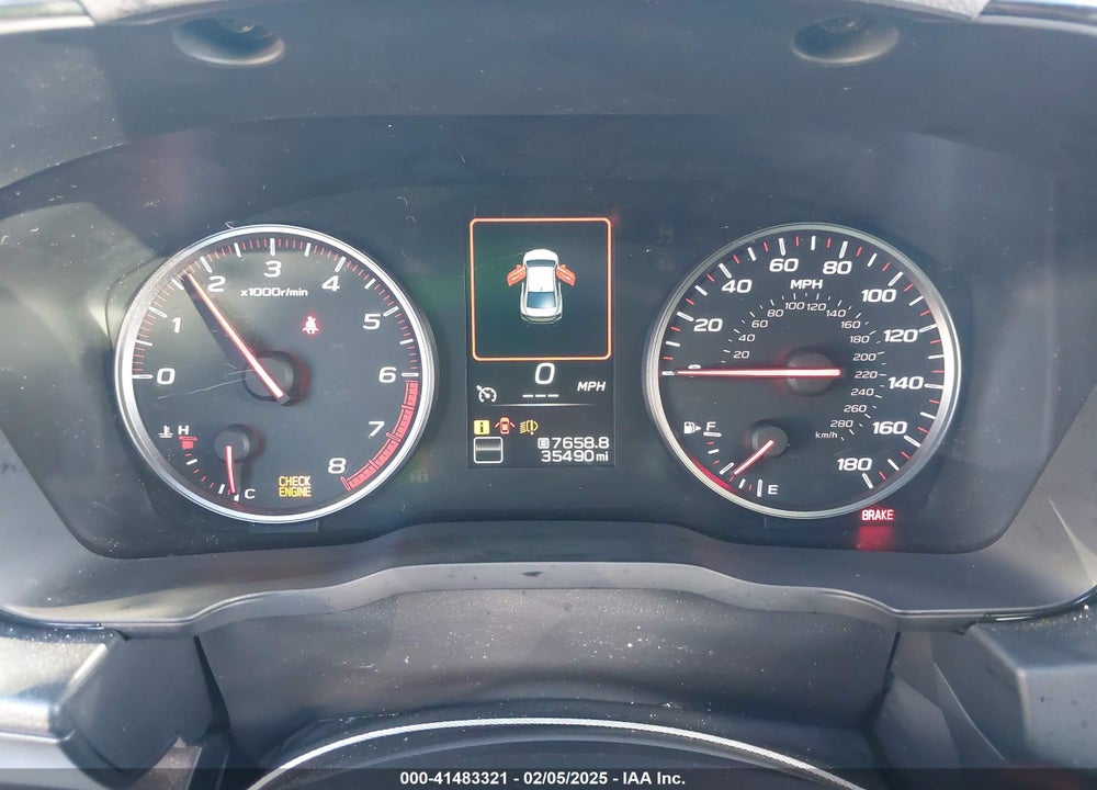 2023 SUBARU WRX VIN: JF1VBAF63P9805777