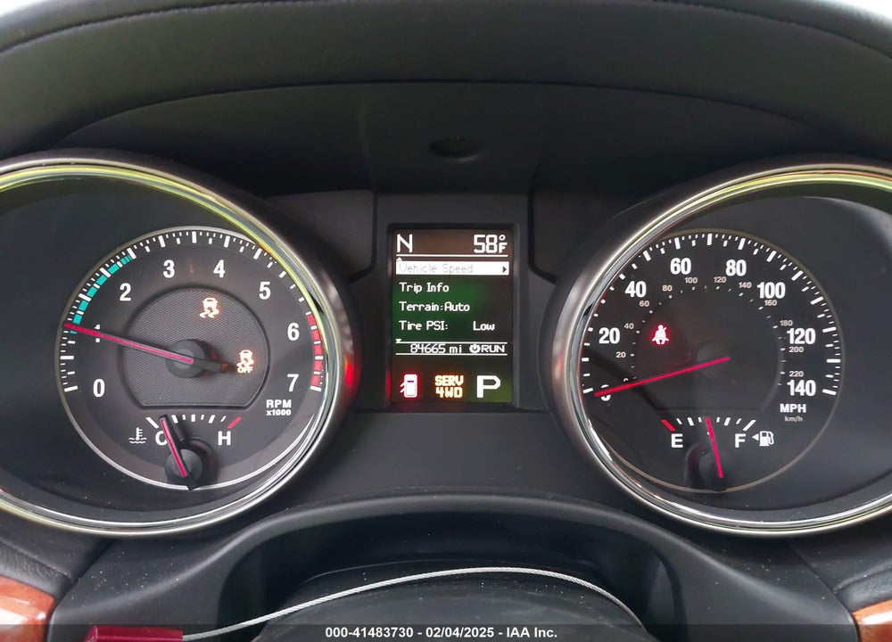 2012 JEEP GRAND CHEROKEE OVERLAND VIN: 1C4RJFCT9CC190137