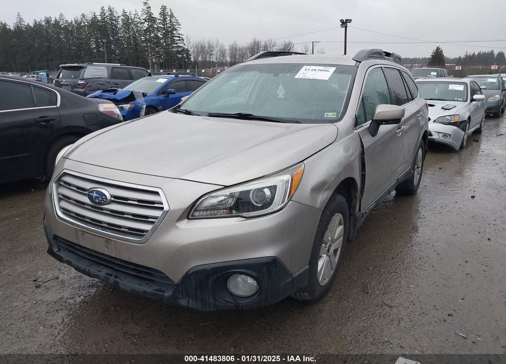 2015 SUBARU OUTBACK 2.5I PREMIUM VIN: 4S4BSACC2F3226526