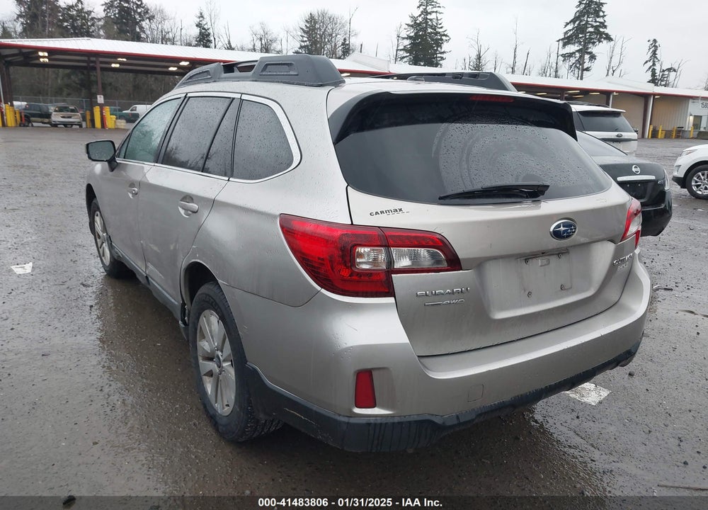 2015 SUBARU OUTBACK 2.5I PREMIUM VIN: 4S4BSACC2F3226526