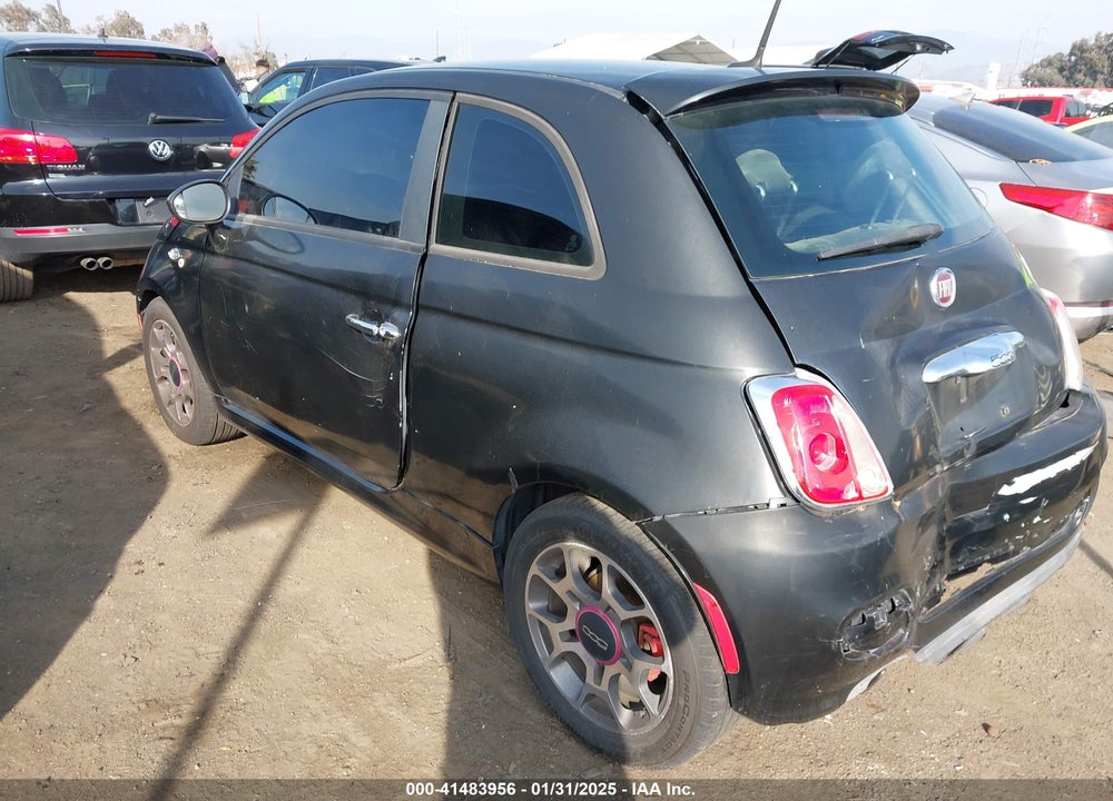 2012 FIAT 500 VIN: 3C3CFFBR1CT115955