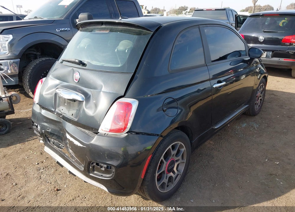2012 FIAT 500 VIN: 3C3CFFBR1CT115955