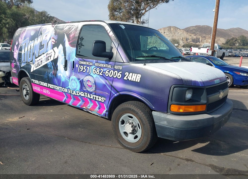 2013 CHEVROLET EXPRESS 2500 WORK VAN VIN: 1GCWGFBA0D1135252