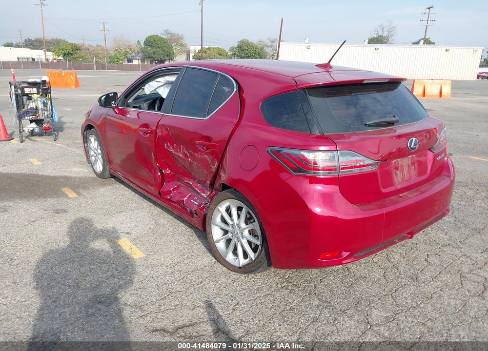 2011 LEXUS CT 200H PREMIUM VIN: JTHKD5BH6B2011006