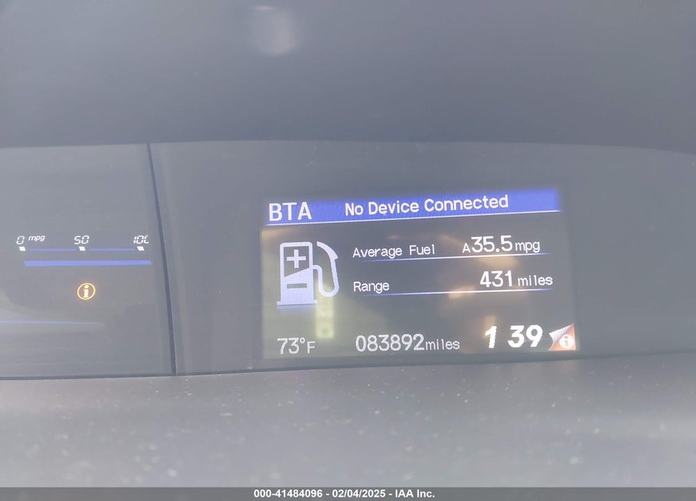 2015 HONDA CIVIC HYBRID VIN: 19XFB4F31FE002109