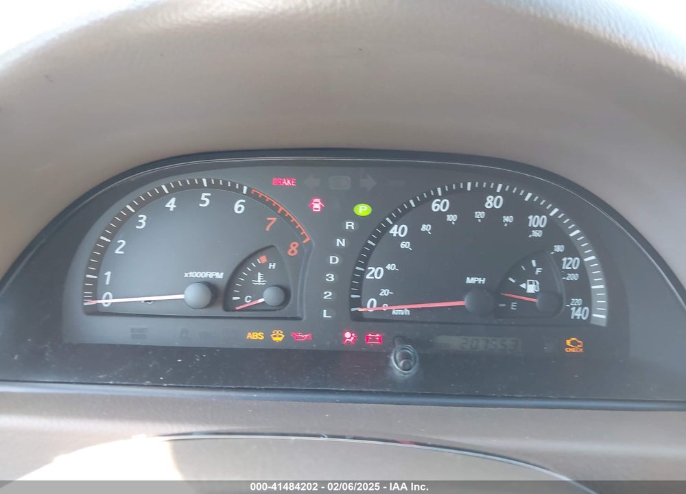 2002 TOYOTA CAMRY LE V6 VIN: 4T1BF30K12U524601