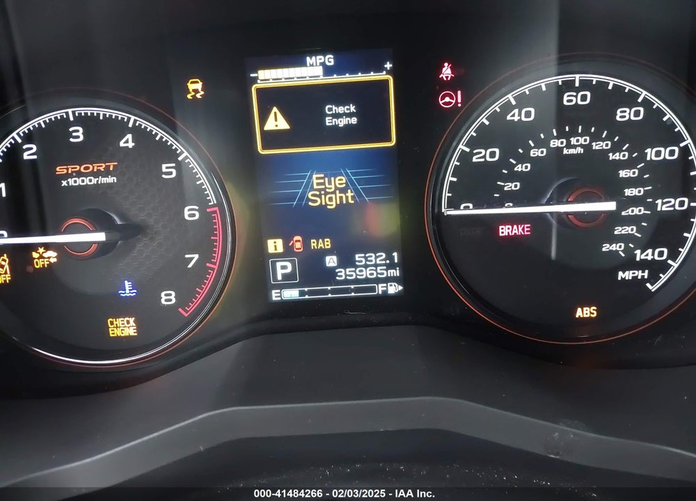 2020 SUBARU FORESTER SPORT VIN: JF2SKARC4LH452935