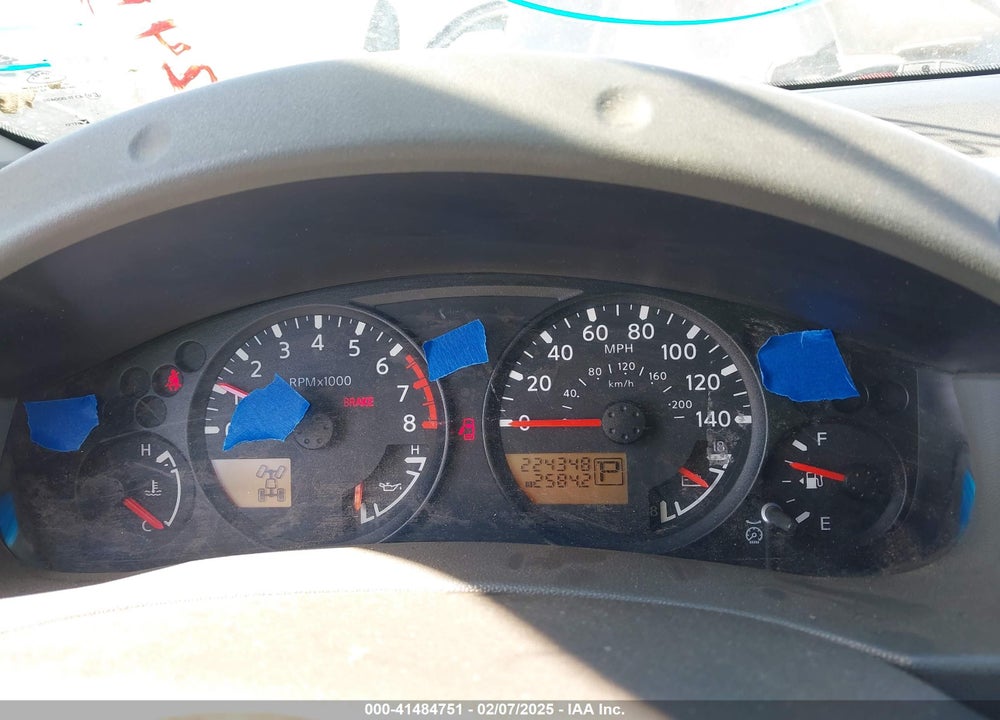 2005 NISSAN XTERRA S VIN: 5N1AN08W65C624546