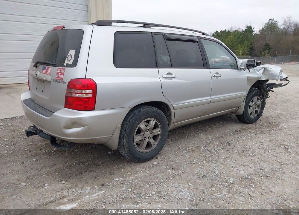 2001 TOYOTA HIGHLANDER V6 VIN: JTEGF21A210022272