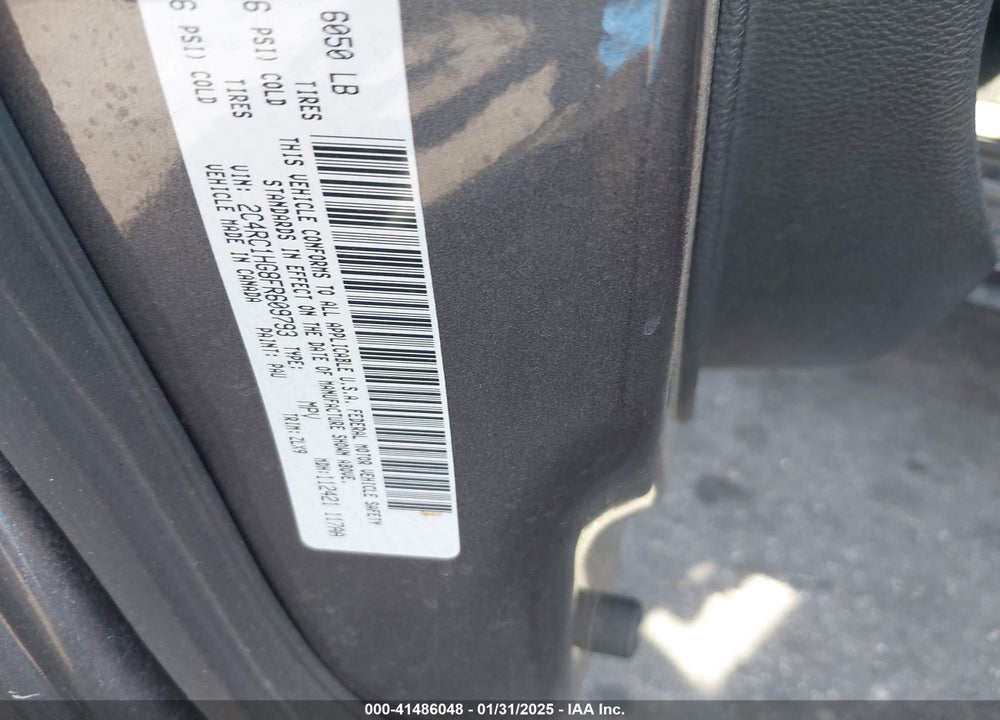 2015 CHRYSLER TOWN & COUNTRY S VIN: 2C4RC1HG8FR609793