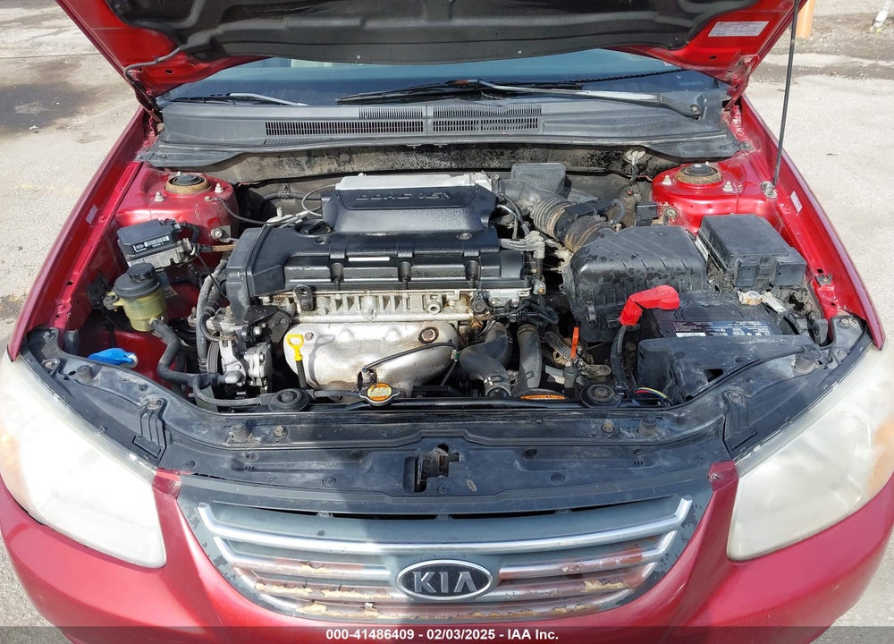 2008 KIA SPECTRA VIN: KNAFE121685527432
