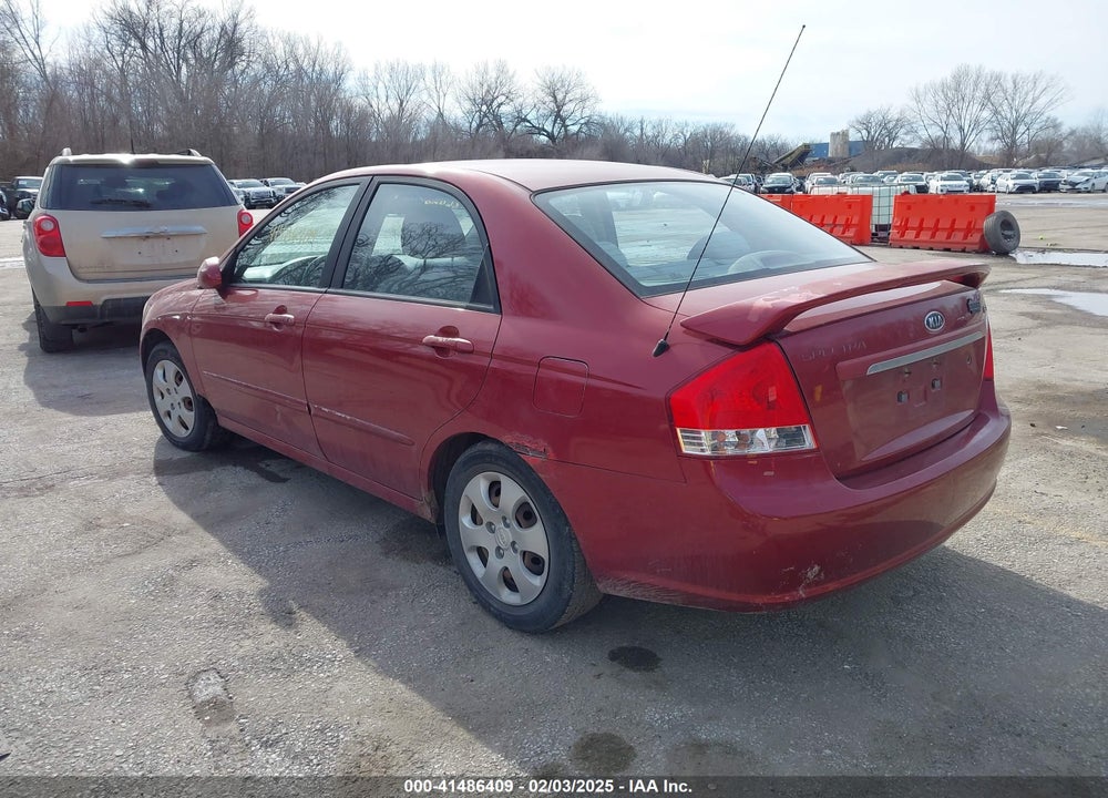 2008 KIA SPECTRA VIN: KNAFE121685527432