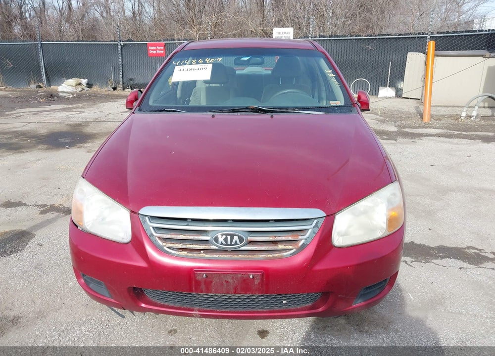 2008 KIA SPECTRA VIN: KNAFE121685527432