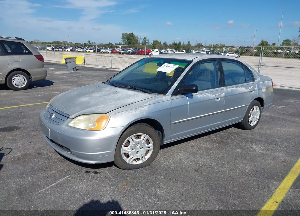 2002 HONDA CIVIC LX VIN: 2HGES16502H601918