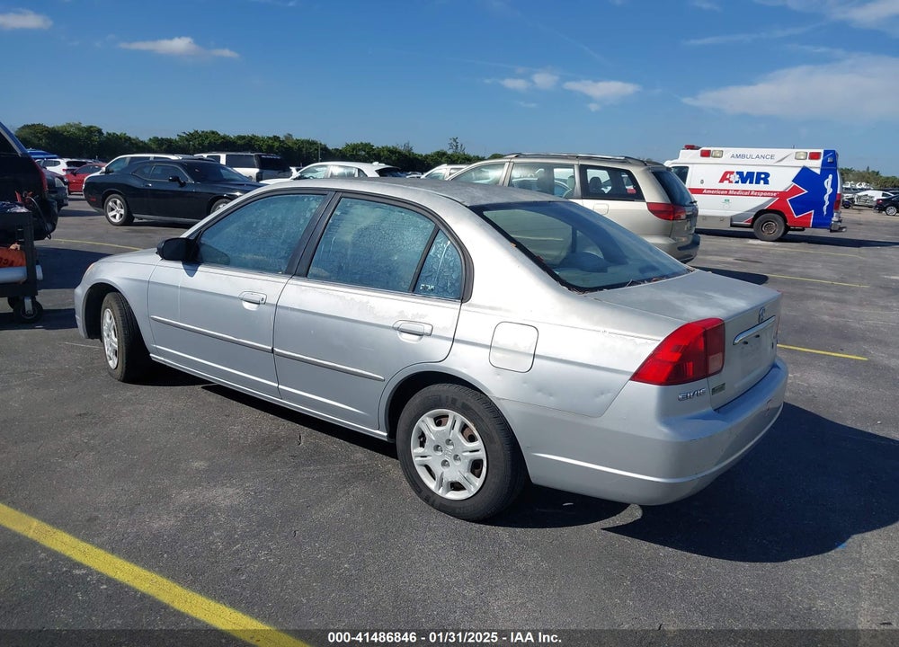 2002 HONDA CIVIC LX VIN: 2HGES16502H601918