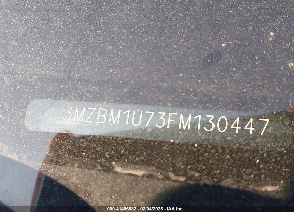 2015 MAZDA MAZDA3 VIN: 3MZBM1U73FM130447