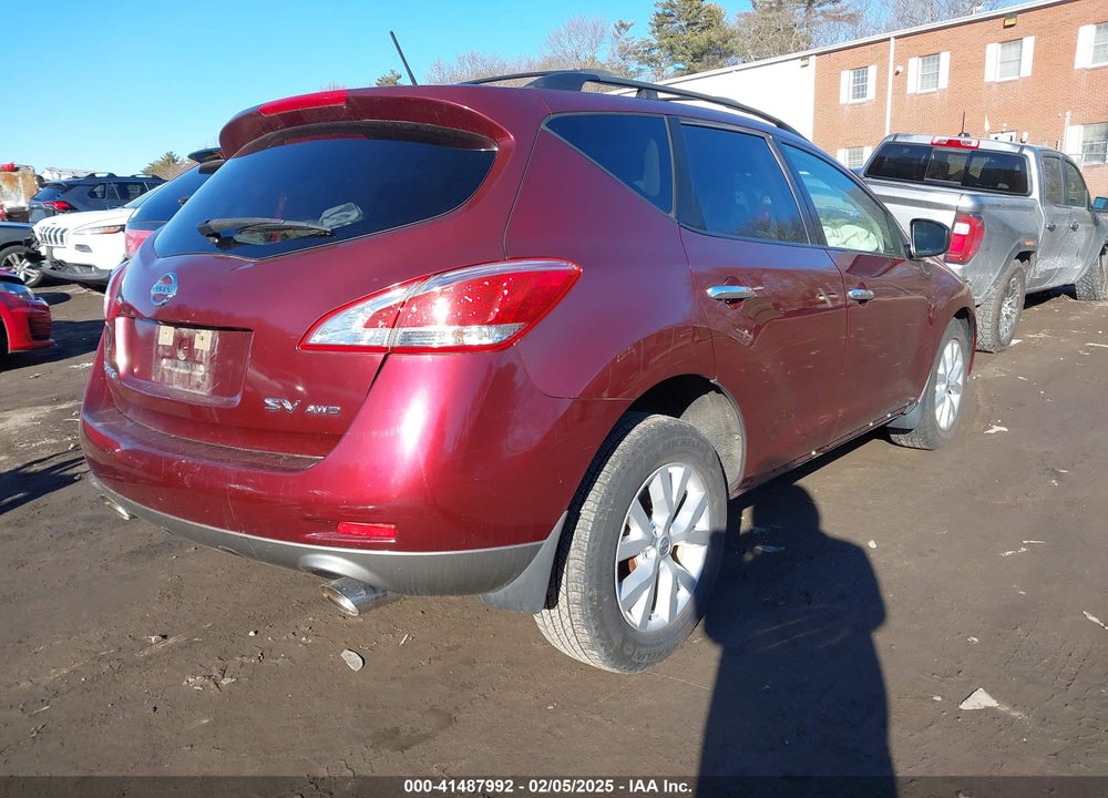 2012 NISSAN MURANO SV VIN: JN8AZ1MW2CW215366
