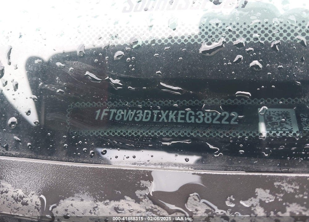 2019 FORD F-350 XLT VIN: 1FT8W3DTXKEG38222