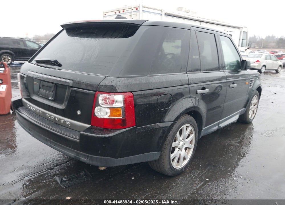 2008 LAND ROVER RANGE ROVER SPORT HSE VIN: SALSF25418A185138