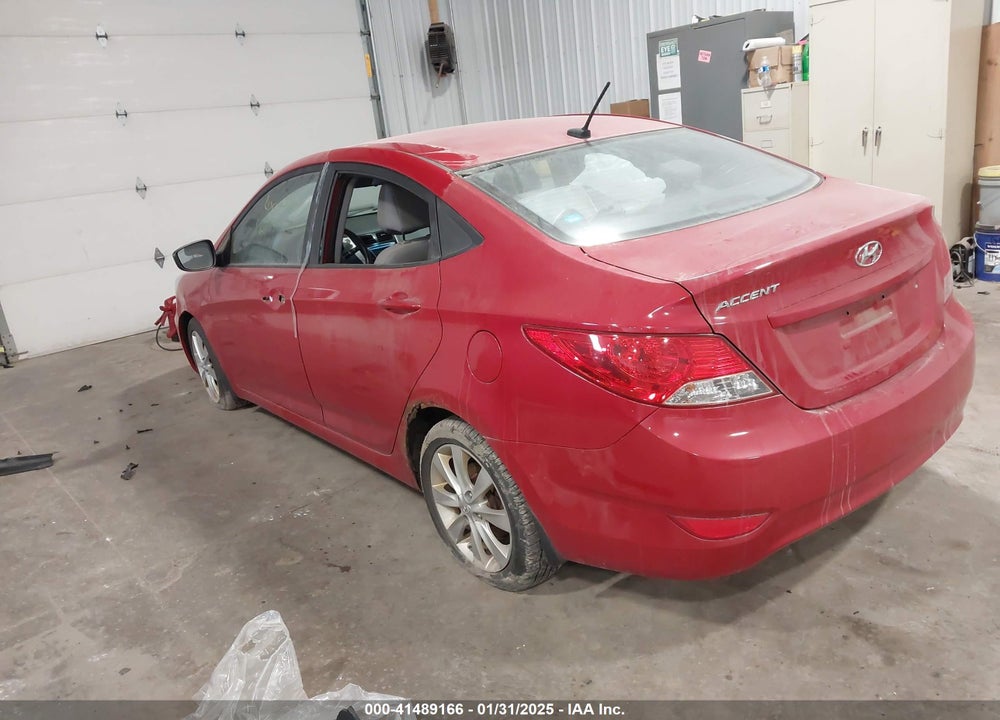 2012 HYUNDAI ACCENT GLS VIN: KMHCU4AE8CU244832