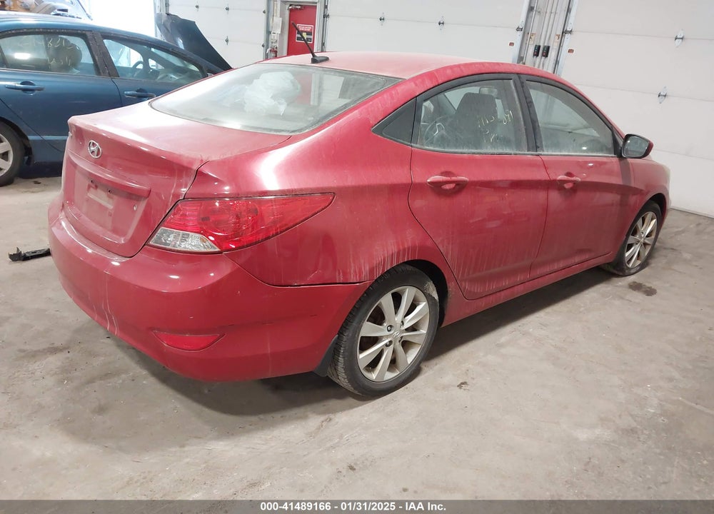 2012 HYUNDAI ACCENT GLS VIN: KMHCU4AE8CU244832