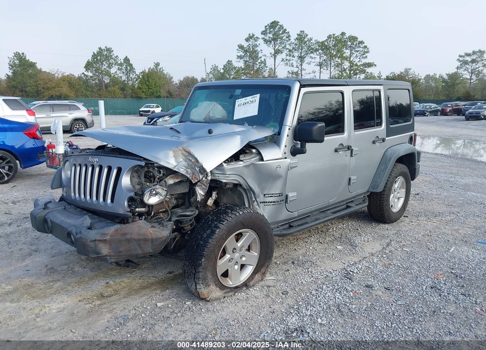2014 JEEP WRANGLER UNLIMITED SPORT VIN: 1C4BJWDG8EL314792