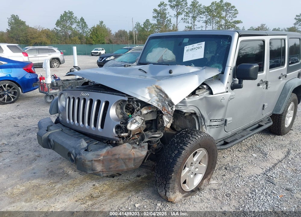 2014 JEEP WRANGLER UNLIMITED SPORT VIN: 1C4BJWDG8EL314792