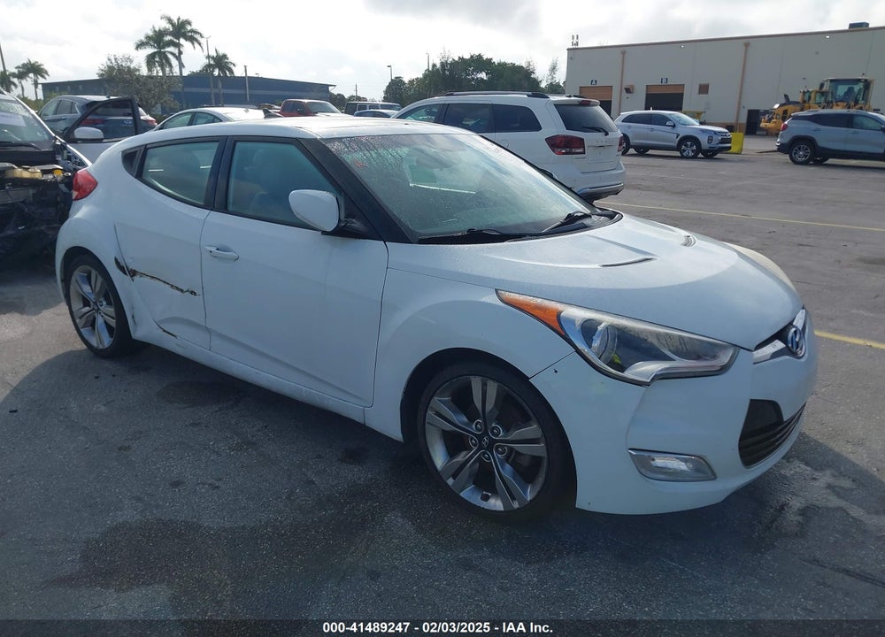 2014 HYUNDAI VELOSTER BASE W/GRAY VIN: KMHTC6AD9EU200668