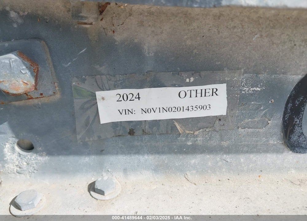 2024 HOMEMADE TRAILER VIN: NOVIN0201435903
