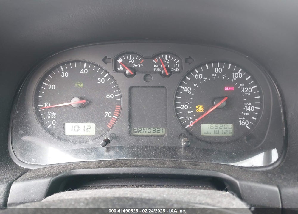 2001 VOLKSWAGEN JETTA GLS VIN: 3VWSK69M41M095394