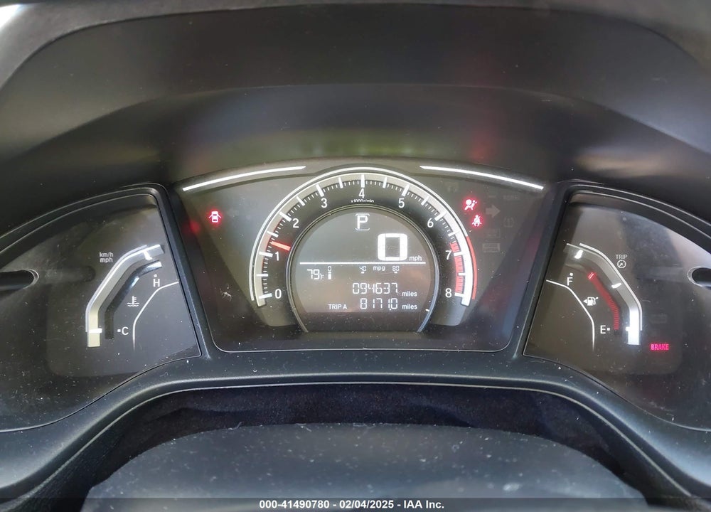 2017 HONDA CIVIC VIN: 2HGFC2F5XHH520392