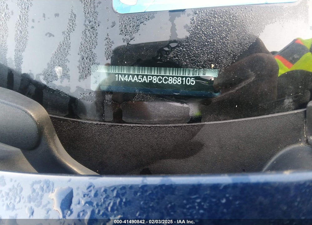 2012 NISSAN MAXIMA VIN: 1N4AA5AP8CC868105