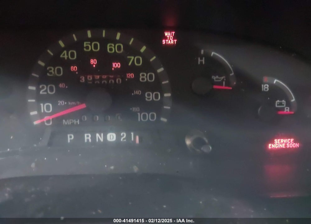 1999 FORD E-350 SUPER DUTY COMMERCIAL/RECREATIONAL VIN: 1FTSS34F8XHB71416