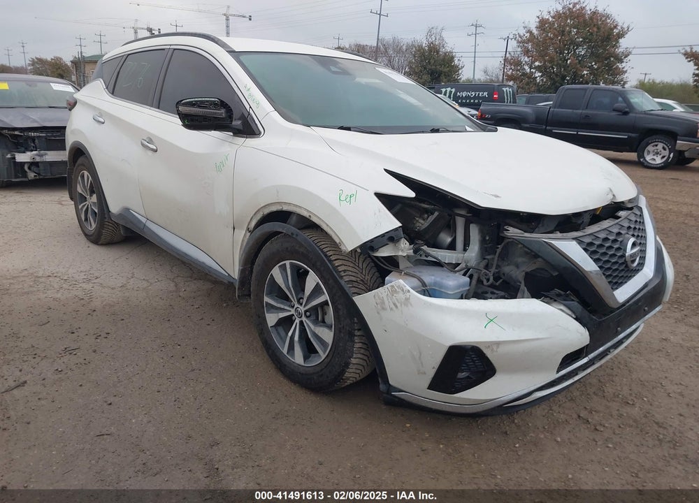 2021 NISSAN MURANO SV FWD VIN: 5N1AZ2BJ7MC102519