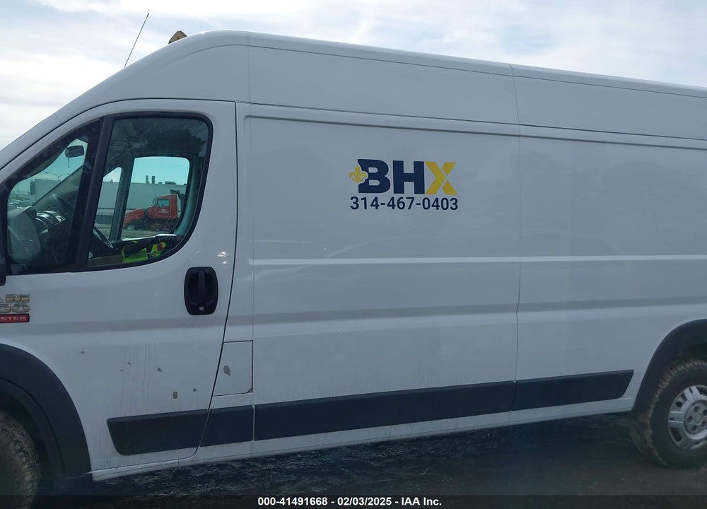 2019 RAM PROMASTER 2500 HIGH ROOF 159 WB VIN: 3C6TRVDG4KE545692