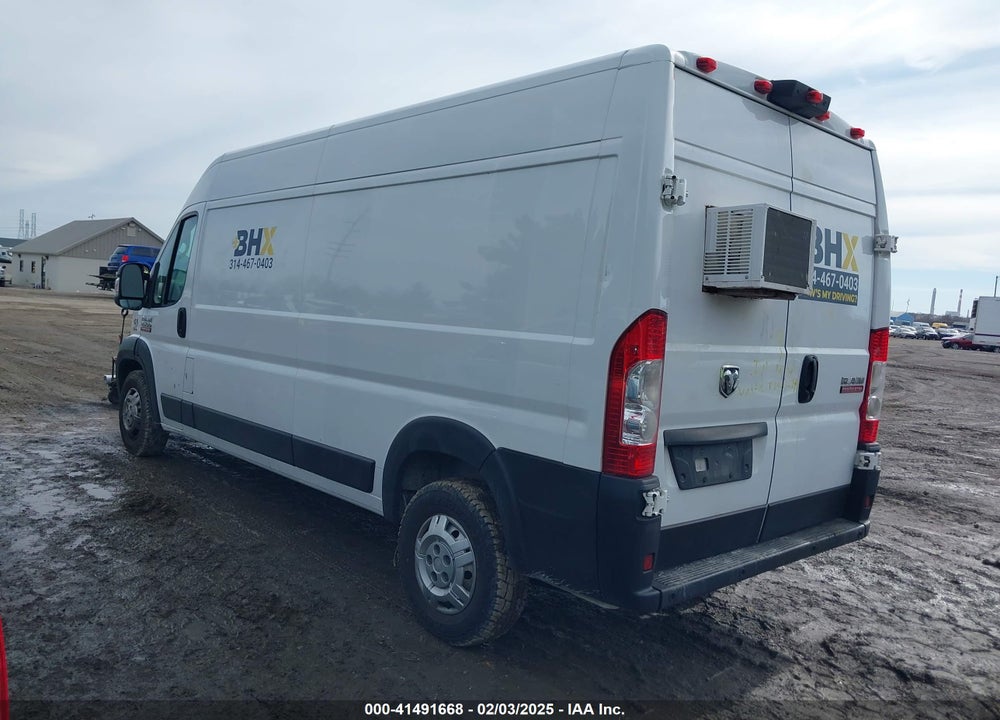 2019 RAM PROMASTER 2500 HIGH ROOF 159 WB VIN: 3C6TRVDG4KE545692