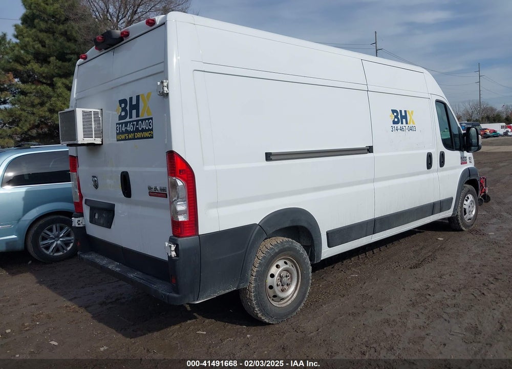 2019 RAM PROMASTER 2500 HIGH ROOF 159 WB VIN: 3C6TRVDG4KE545692