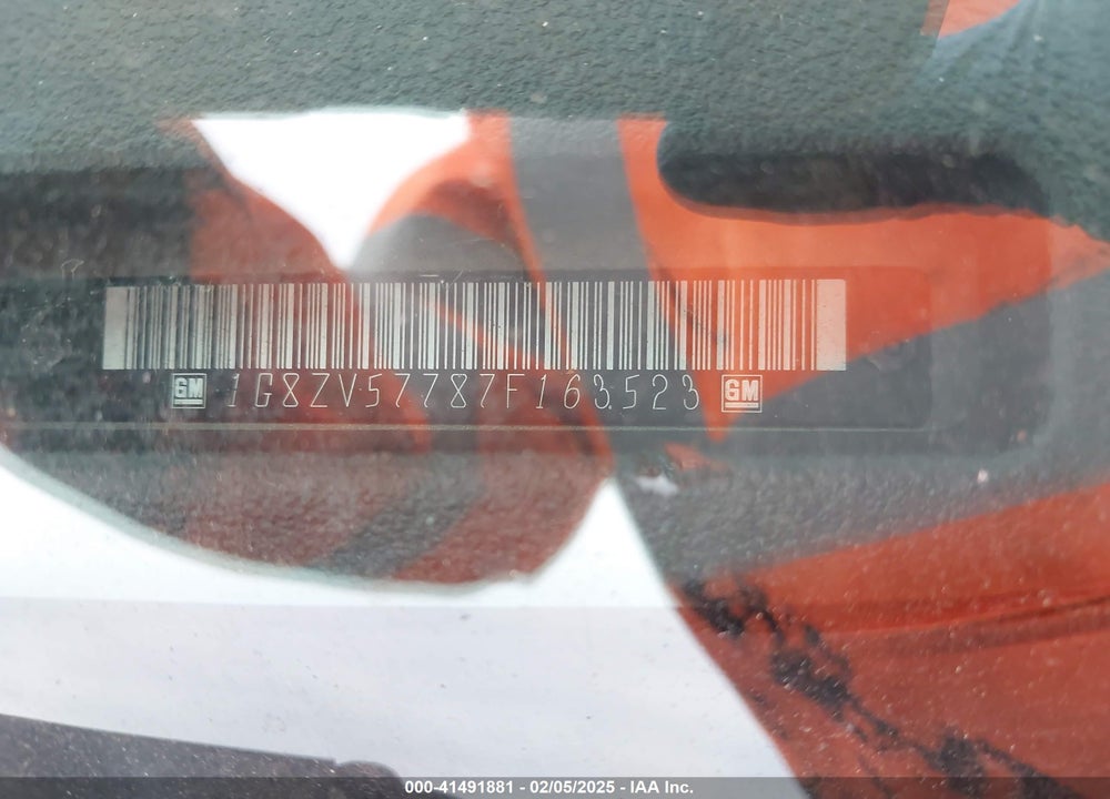 2007 SATURN AURA XR VIN: 1G8ZV57787F163523