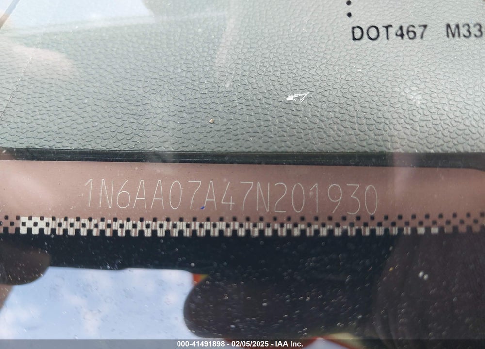 2007 NISSAN TITAN SE VIN: 1N6AA07A47N201930