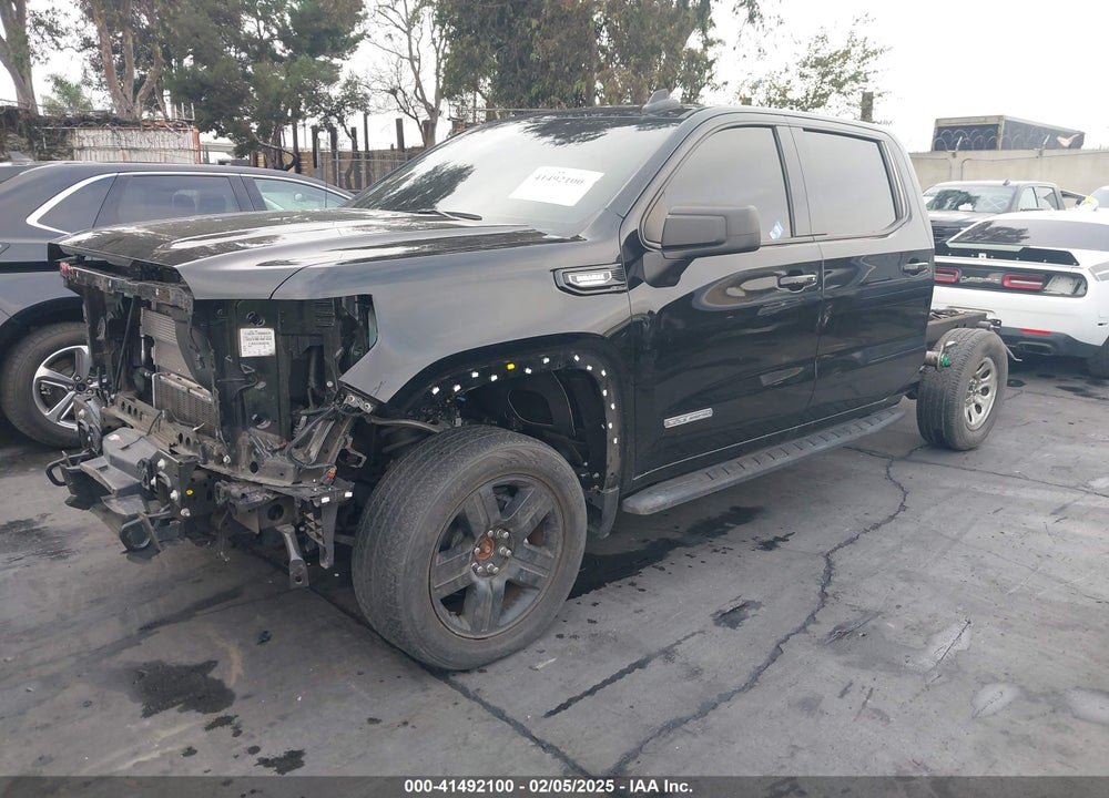 2023 GMC SIERRA 1500 4WD SHORT BOX ELEVATION WITH 3SB VIN: 1GTUUCE86PZ110224