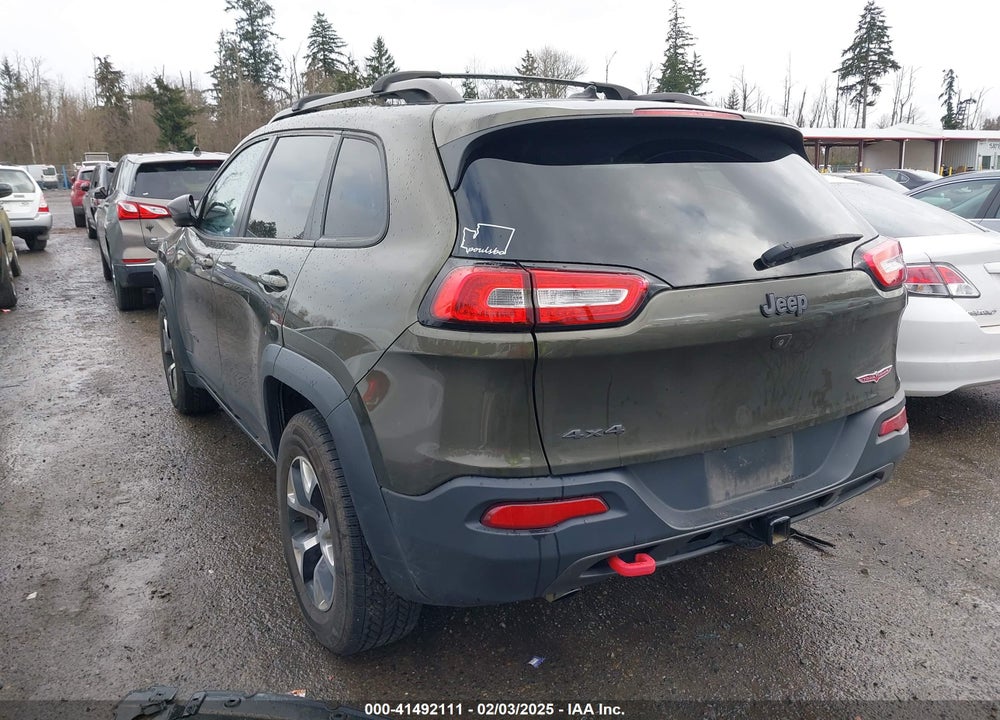 2015 JEEP CHEROKEE TRAILHAWK VIN: 1C4PJMBB5FW510514