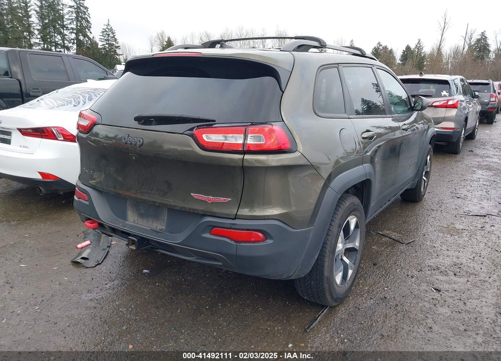 2015 JEEP CHEROKEE TRAILHAWK VIN: 1C4PJMBB5FW510514