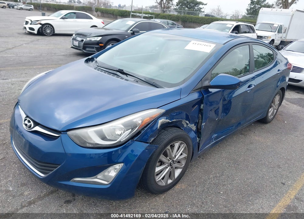 2014 HYUNDAI ELANTRA VIN: KMHDH4AE5EU051050