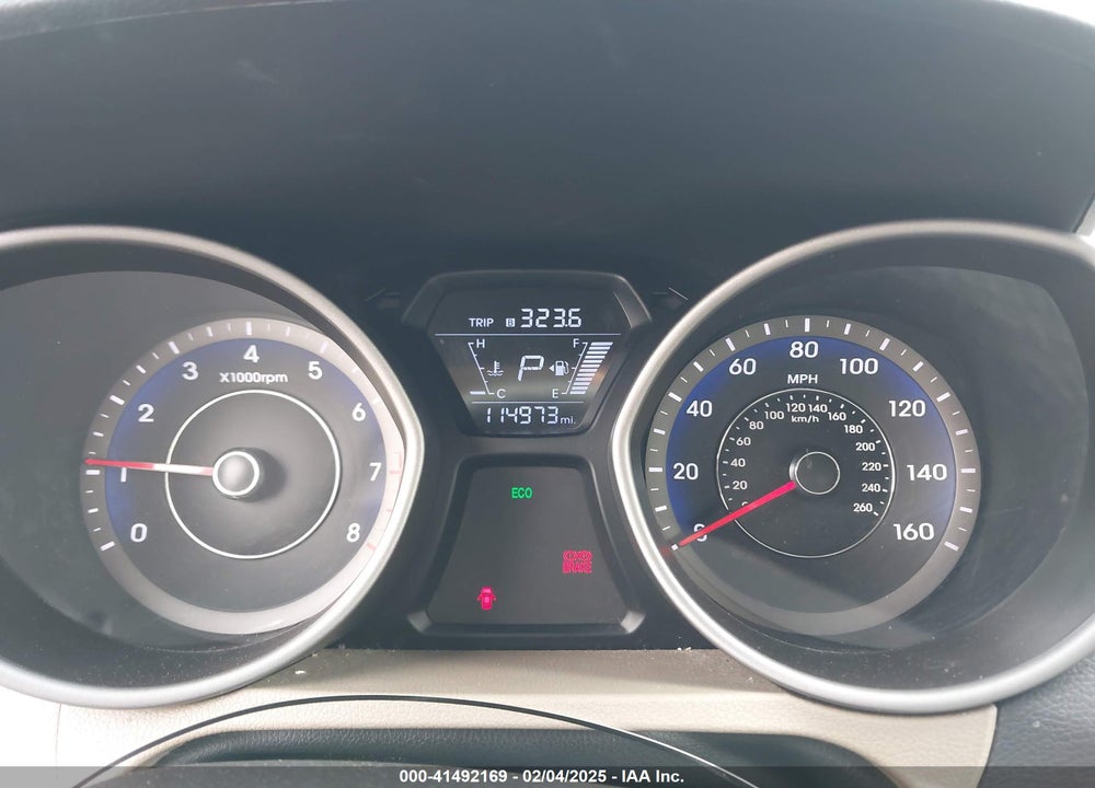 2014 HYUNDAI ELANTRA VIN: KMHDH4AE5EU051050