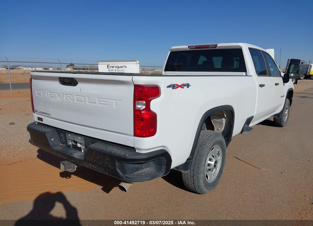 2022 CHEVROLET SILVERADO 2500HD 4WD LONG BED WT VIN: 1GC4YLE77NF224209
